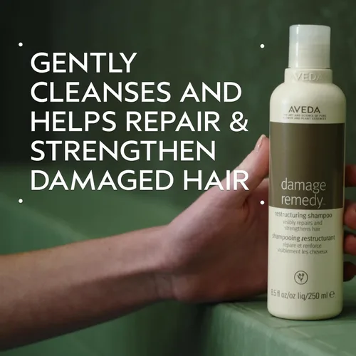 Vista 2 de Aveda Damage Remedy Restructuring Shampoo for Damaged Hair Repairs and Strengthens Damaged Hair with Quinoa Protein 92% Naturally Derived, 8.5