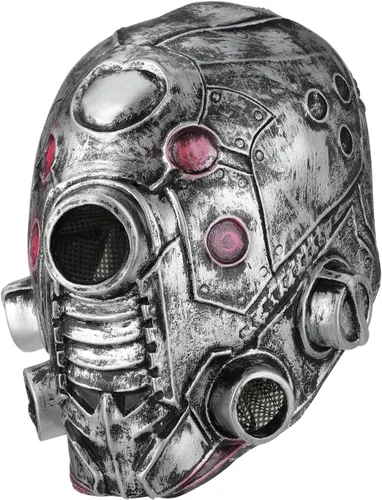 Vista 9 de Máscara Steampunk Novedad Robot Máscara para Halloween Cosplay
