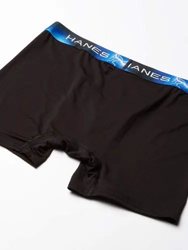 Vista 3 de Hanes Calzoncillos tipo bóxer ultraligeros Sport X-temp para hombre, paquete de 4
