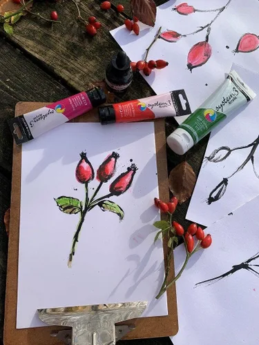 Vista 2 de Daler Rowney System3 - Juego de pintura acrílica de 10 tubos para adultos, suministros de pintura acrílica para artistas y estudiantes, pinturas