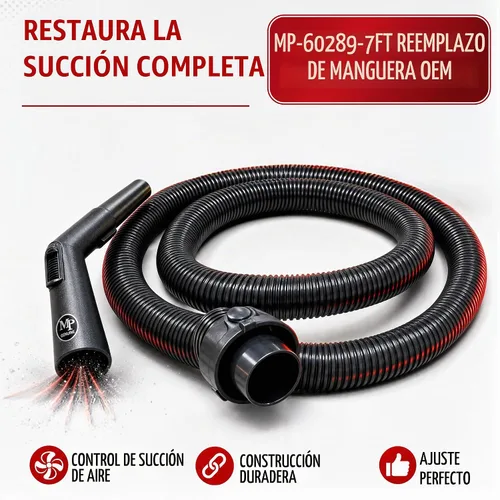 Vista 2 de Maresh Products - Manguera de vacío de repuesto para Eureka & Sanitaire Mighty Mite, SmartVac y Professional Series – Compatible con los modelos