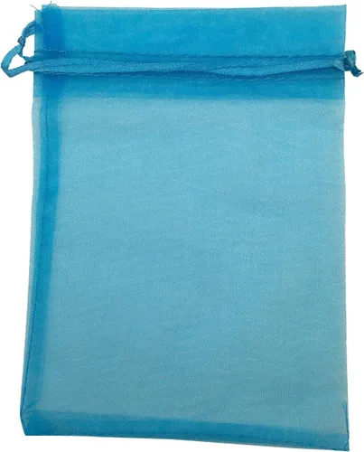 Vista 12 de Bolsa de organza con cordón de 5 x 7 pulgadas, 50 unidades, regalo fuerte, caramelo, B6ag, joyería, fiesta, boda, favor (negro)