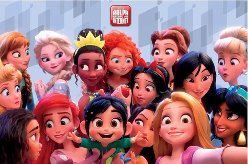 Vista 9 de Trends International Disney Wreck It Ralph: Ralph Breaks The Internet - Póster de pared de princesa, 14.725 x 22.375 pulgadas, versión enmarcada