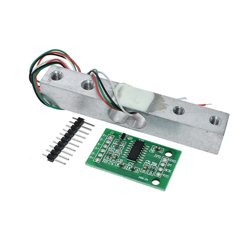 Vista 4 de DAOKI HX711 Kit de módulo de sensor de peso, sensor de peso de célula de carga digital, módulo A/D, 11.0 lbs, báscula de cocina electrónica portátil
