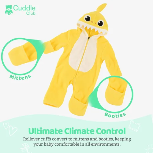 Vista 90 de Enterizo de vellón para bebé, rómper de una sola pieza con capucha para niños, ropa para exteriores, chaqueta infantil