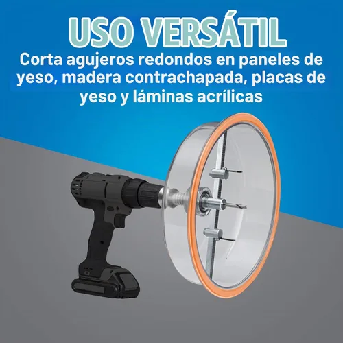 Vista 3 de Jonard Tools AHC-10, Sierra de Corona Redonda de Grado Profesional, Incluye Protector contra Polvo y Estuche, Corta Madera Contrachapada, Paneles