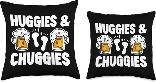 Vista 3 de Huggies n Chuggies Huggies and Chuggies - Almohada de 16 x 16 pulgadas, multicolor