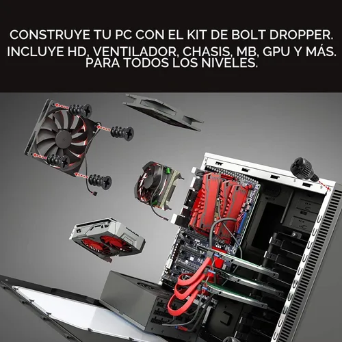 Vista 4 de Bolt Dropper Kit surtido de tornillos de computadora de 502 piezas, tornillos separadores para disco duro HDD, ventilador, chasis, carcasa ATX