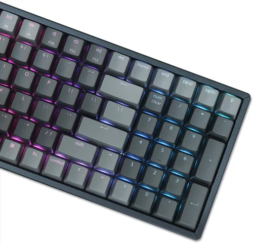 Vista 9 de Keychron K4 Teclado mecánico inalámbrico BluetoothUSB con cable, compacto 100 teclas 96% diseño RGB LED retroiluminado Gateron G Pro Blue Switch