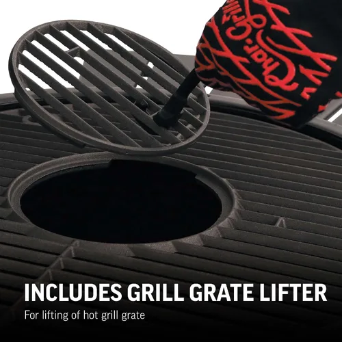 Vista 5 de Char-Griller E86714 AKORN Jr. Parrilla a carbón portátil tipo Kamado