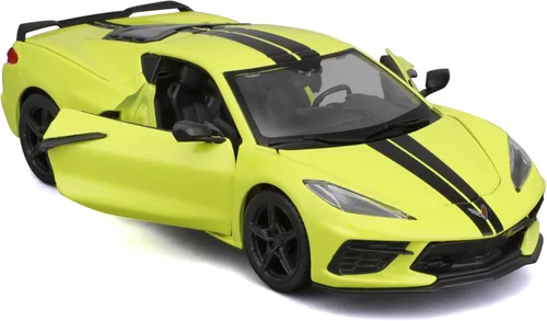 Vista 8 de Maisto 1:24 SE 2020 Chevrolet Corvette Stingray Z51 - Amarillo