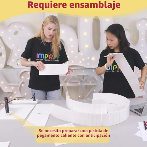 Vista 2 de imprsv Números de Mosaico de 3 Pies para Globos, Números de Carpa, Marco de Números para Globos, Decoraciones para Cumpleaños de 4, 24 y 40 Años