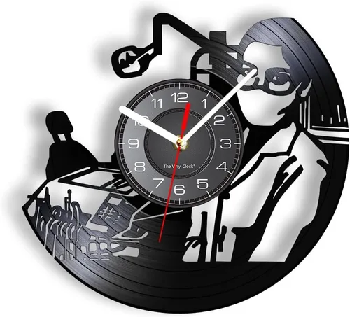 Vista 10 de Reloj de pared de disco de vinilo LED oral de 12 pulgadas con 7 colores cambiantes, silencioso, sin tictac, para dentista, clínica, hospital