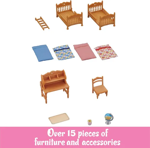 Vista 8 de Calico Critters Set de habitación infantil, papel, multicolor
