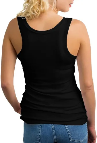 Vista 2 de Camiseta sin mangas de anime Kenshin Rurouni para mujer, camiseta sin mangas de verano, casual, para correr, entrenamiento, chaleco deportivo