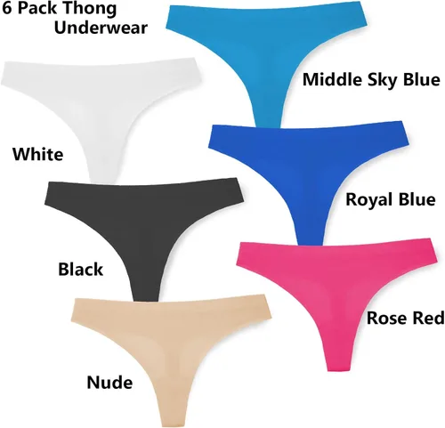 Vista 2 de Ropa interior sin costuras para mujer sexy de encaje hipster bikini tanga ropa interior para mujer