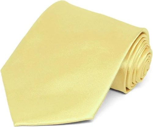 Vista 65 de tiemart Corbata de color sólido para hombre Longitud estándar