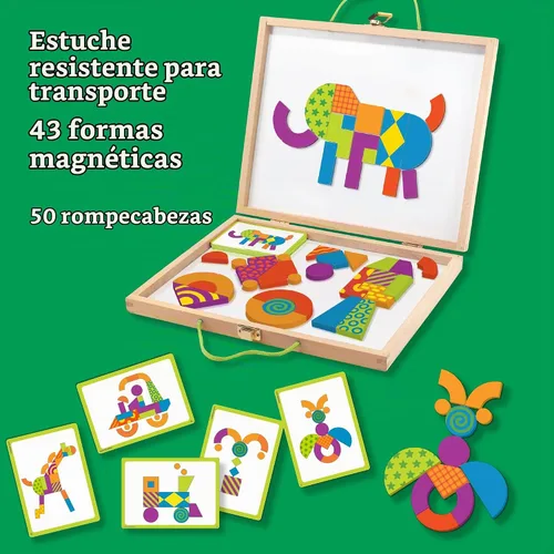 Vista 5 de MindWare Patrones de imaginación: juego creativo y magnético con formas estampadas