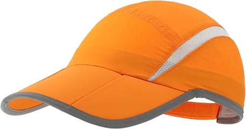 Vista 15 de connectyle plegable malla deportes cap con transpirable con rayas reflectantes Sun Runner Cap