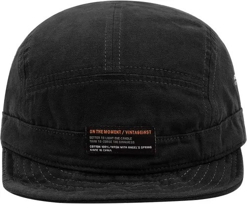 Vista 4 de Croogo Gorra de béisbol de ala corta de 5 paneles gorra de béisbol suave y corta para camionero gorra de ala plana gorra de árbitro para papá