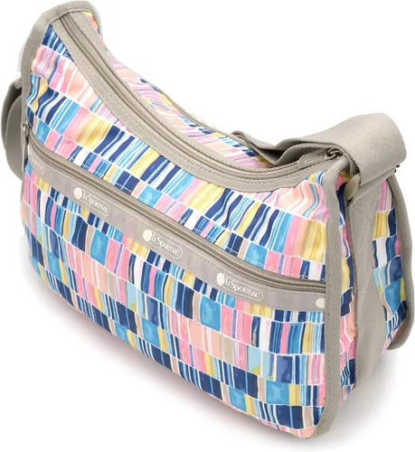 Vista 4 de LeSportsac Classic Hobo Bolso cruzado en azulejos pintados