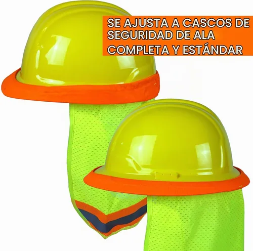 Vista 5 de Best Ever PRO-MADE X1 - Parasol para casco duro. Escudo de cuello premium con cierres de ajuste seguro y toalla de sudor integrada. Se adapta a