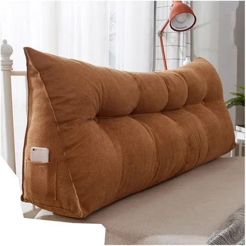 Vista 14 de EORNOW Almohada de cuña para cabecero, almohada de lectura de cuña para cama/sofá, cojín triangular para respaldo grande con funda extraíble