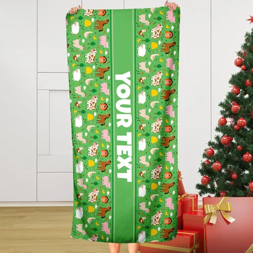 Vista 10 de Toalla de baño o playa personalizada para niños, mariposas, nombre/texto personalizado, secado rápido/absorbente para baño de niños, regalo