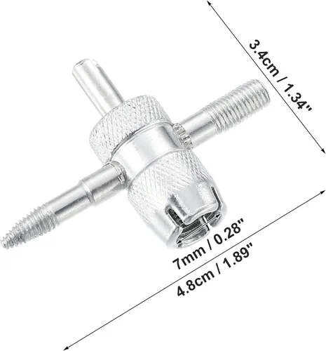 Vista 4 de X AUTOHAUX 4 unids 4 en 1 Válvula Core Herramientas de válvula de neumático multifuncional Llave de válvula para neumático de automóvil Tire Stem