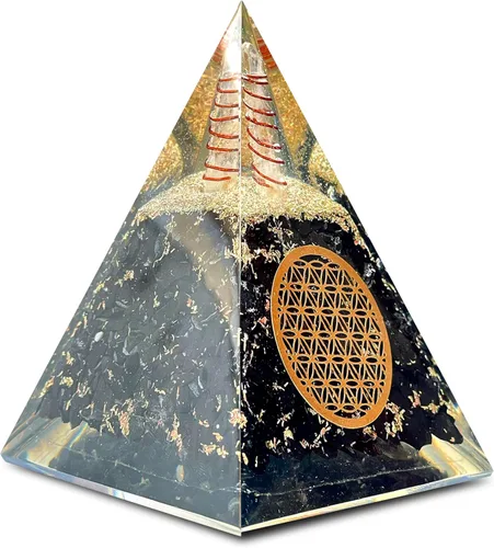 Vista 19 de Pirámide de orgón del Éxito – Pirámide de orgonita de 7 Chakras para sanación, meditación, alivio del estrés, energía positiva y equilibrio