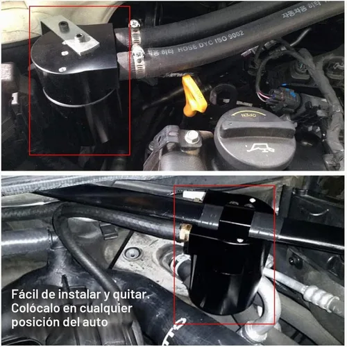 Vista 5 de Ruien - Depósito de aceite color negro de aleación de aluminio de alto rendimiento para auto.