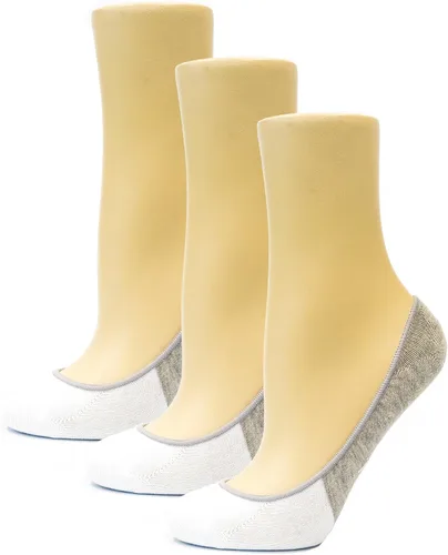 Vista 2 de Thirty48 - Calcetines para mujer invisibles (muy bajos), antideslizantes, para llevar con mocasines