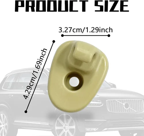 Vista 2 de 2 clips de repuesto para visera de automóvil, compatible con Jeep Liberty 2005 a 2012 y Dodge Nitro 2008 a 2012