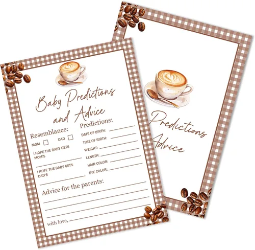 Vista 9 de Baby Feud - Juego de baby shower, estilo café, divertidas tarjetas de relleno para niños y niñas, decoración de mesa de fiesta de revelación