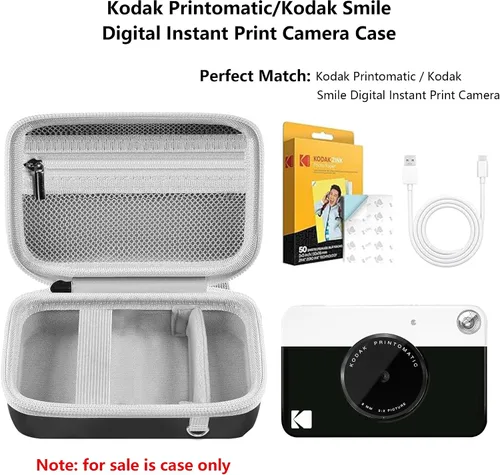Vista 2 de Leayjeen Funda para cámara instantánea Kodak Smile Printomatic - Negro