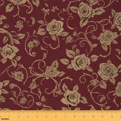 Vista 30 de Feelyou Tela de Flores Groovy por Yarda 1 Yarda Niños Tela de Tapicería Floral Retro para Sillas para Niños Niñas Adolescentes Flores Hippie