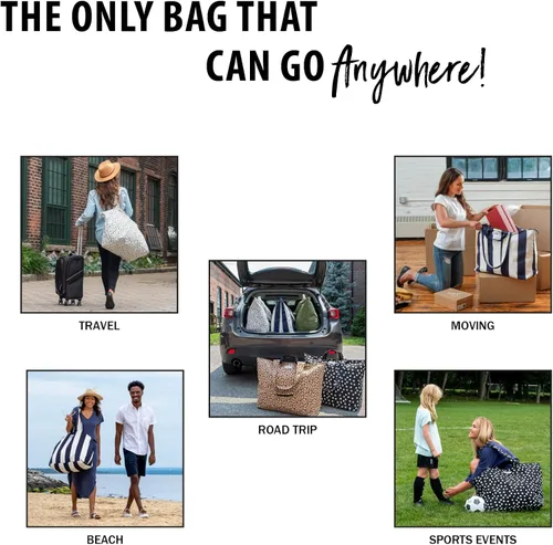Vista 7 de Foundry by Fit + Fresh, All The Things - Bolsa de mano, equipaje, bolsa de lona de viaje, bolsas de fin de semana para mujer