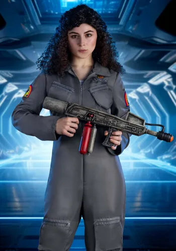 Vista 2 de Disfraz de Traje de Vuelo Ripley para Mujer de Aliens Multicolor