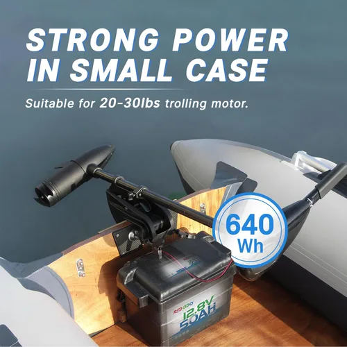 Vista 8 de Redodo Batería de litio de 12 V 50 Ah, batería portátil LiFePO4 de 50 Ah con BMS de 50 A, 640 Wh, hasta 15000 ciclos, ideal para motor de arrastre