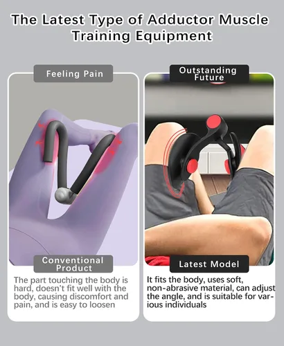 Vista 4 de Tinrief Entrenador de muslos Kegel, entrenador de suelo pélvico, entrenador de Kegel para rehabilitación posparto, tonificador de la parte interna