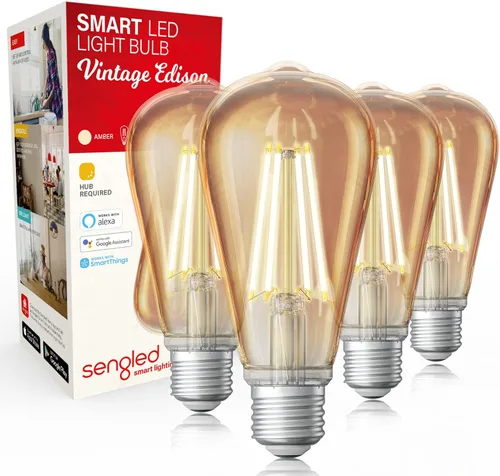 Vista 15 de Sengled - Bombillas inteligentes Zigbee, requiere un concentrador inteligente, funciona con SmartThings y Echo con concentrador incorporado, control