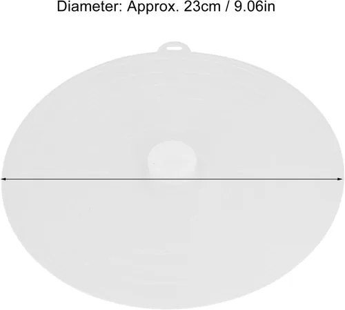 Vista 7 de Reusable Silicone Lids Heat Microwave Safe Silicone Covers for Bowls Plates Dishes 23cm 4Pcs Kitchen Essentials