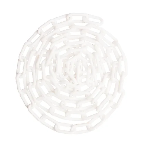 Vista 9 de US Weight (Fabricado en Estados Unidos) Cadena de seguridad de plástico negro de 2 pulgadas x 50 pies. Tecnología resistente a los rayos UV SunShield