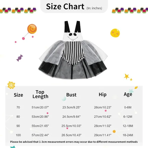 Vista 8 de Patgoal Disfraz de calabaza para bebés y niñas, vestido de falda de tul, tutú de Halloween, para recién nacidos, para niñas pequeñas, enterizos