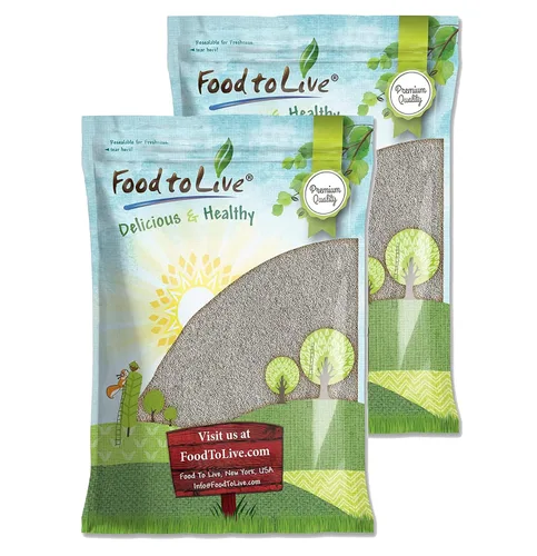Vista 7 de Food to Live - Semillas de chía blanca, 12 onzas - Enteras, crudas, Kosher, Keto, Sirtfood, veganas, a granel. Rico en Omega 3, Omega 6, fibra