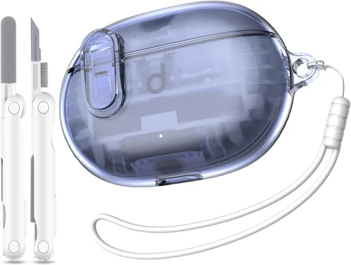 Vista 11 de Beat Studio Buds + (2023) / Beat Studio Buds 2021 Funda protectora transparente de TPU suave transparente de grado militar a prueba de golpes