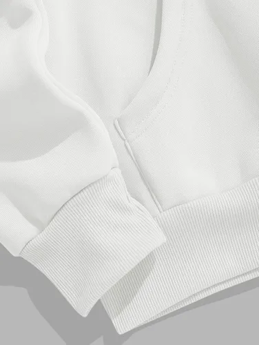 Vista 14 de ZAFUL Sudadera con capucha con cordón para hombre, unisex, de manga larga, sudadera casual