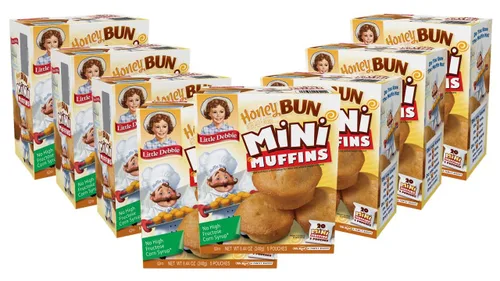 Vista 12 de Little Debbie Paquete variado de mini muffins, pastel de cumpleaños, arándanos, chispas de chocolate (1 caja cada uno)
