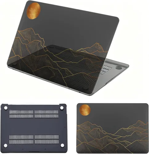 Vista 14 de Funda para MacBook Air de 15,3 pulgadas M2/M3/M4/M5, mármol Mármol turquesa púrpura