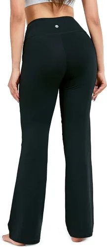 Vista 3 de Pantalones largos de yoga para mujer, tamaños 28, 30, 32.0in, 34, con bolsillos